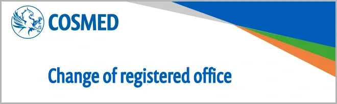 change of COSMED registered office
