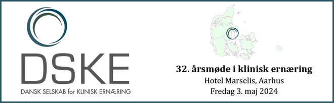 May 3, 2024:  Danish Society for Clinical Nutrition (DSKE) Annual Meeting