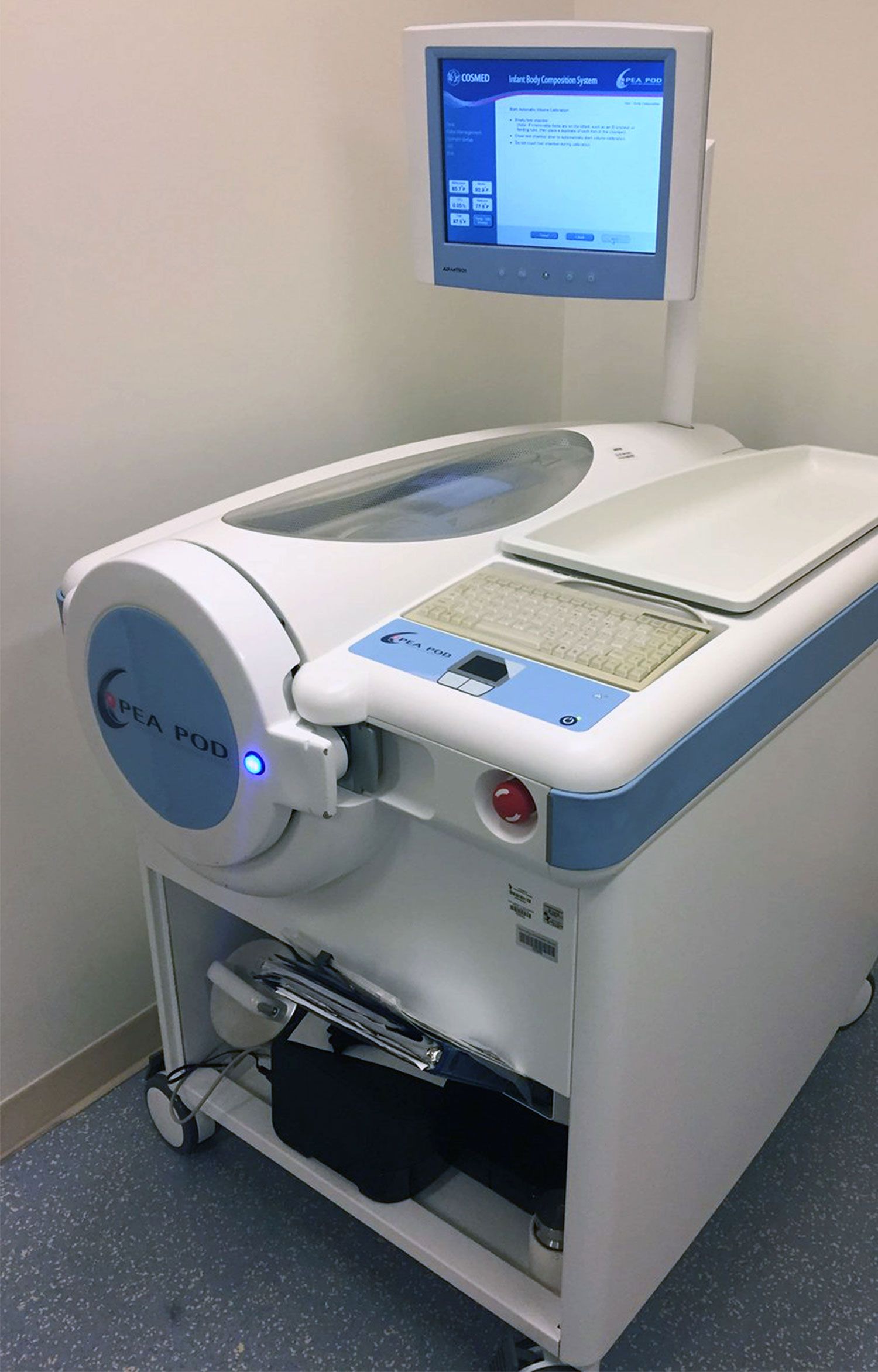 PEA POD - view of the plethysmographic chamber