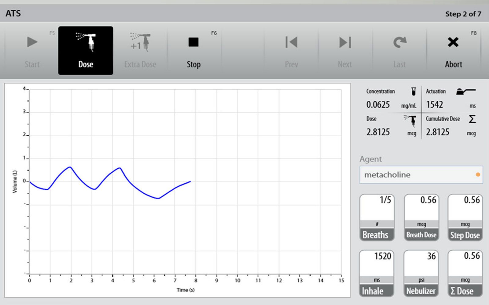 Omnia software screen