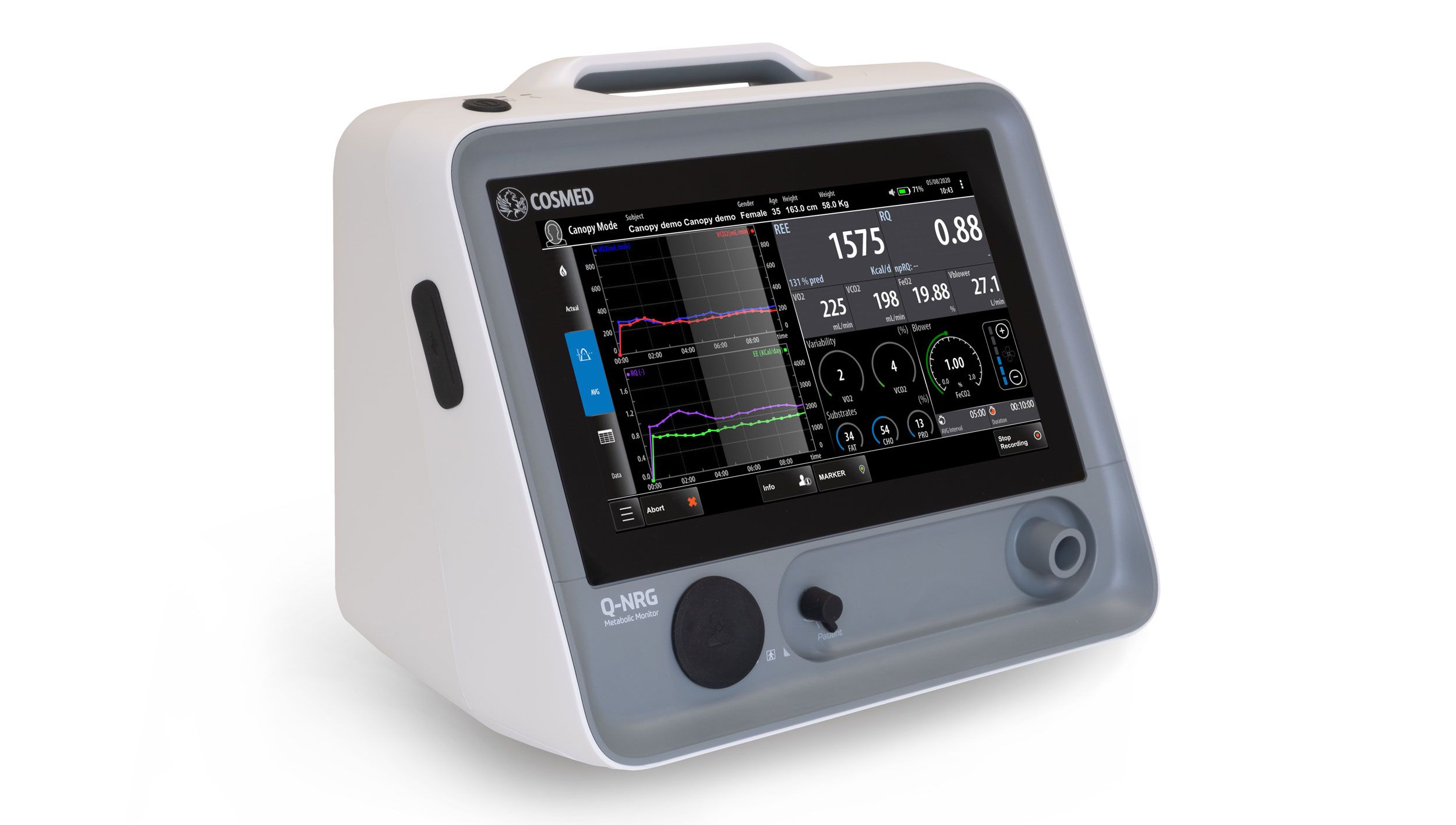 Q-NRG Metabolic Monitor