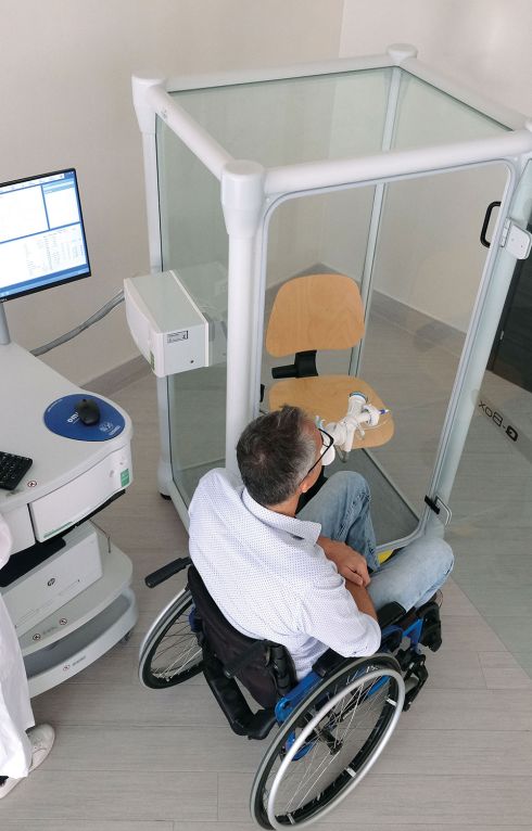 Q-Box - Patient spécial lors d'un test en dehors de la cabine